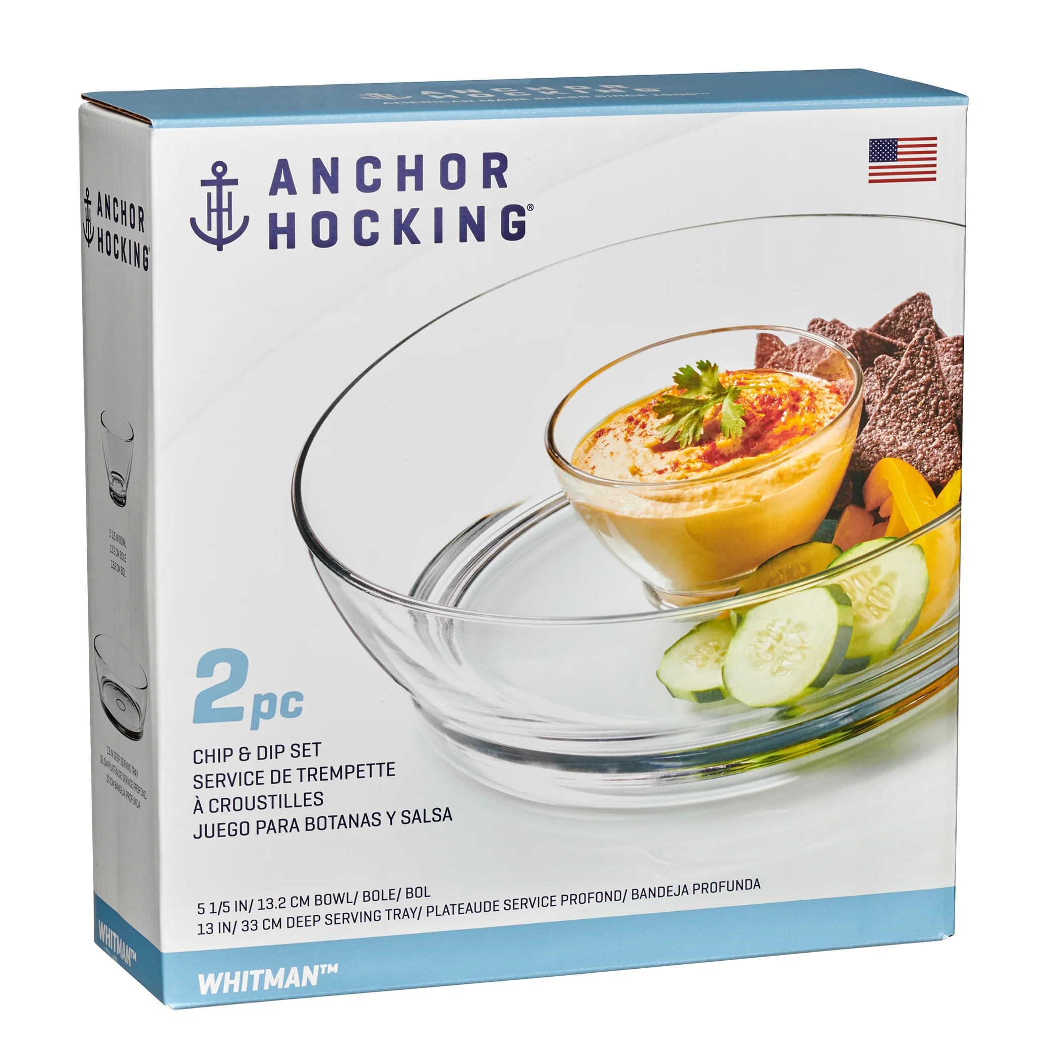 CLEARANCE Anchor Hocking® Whitman Chip & Dip Set 33cm - Image 4