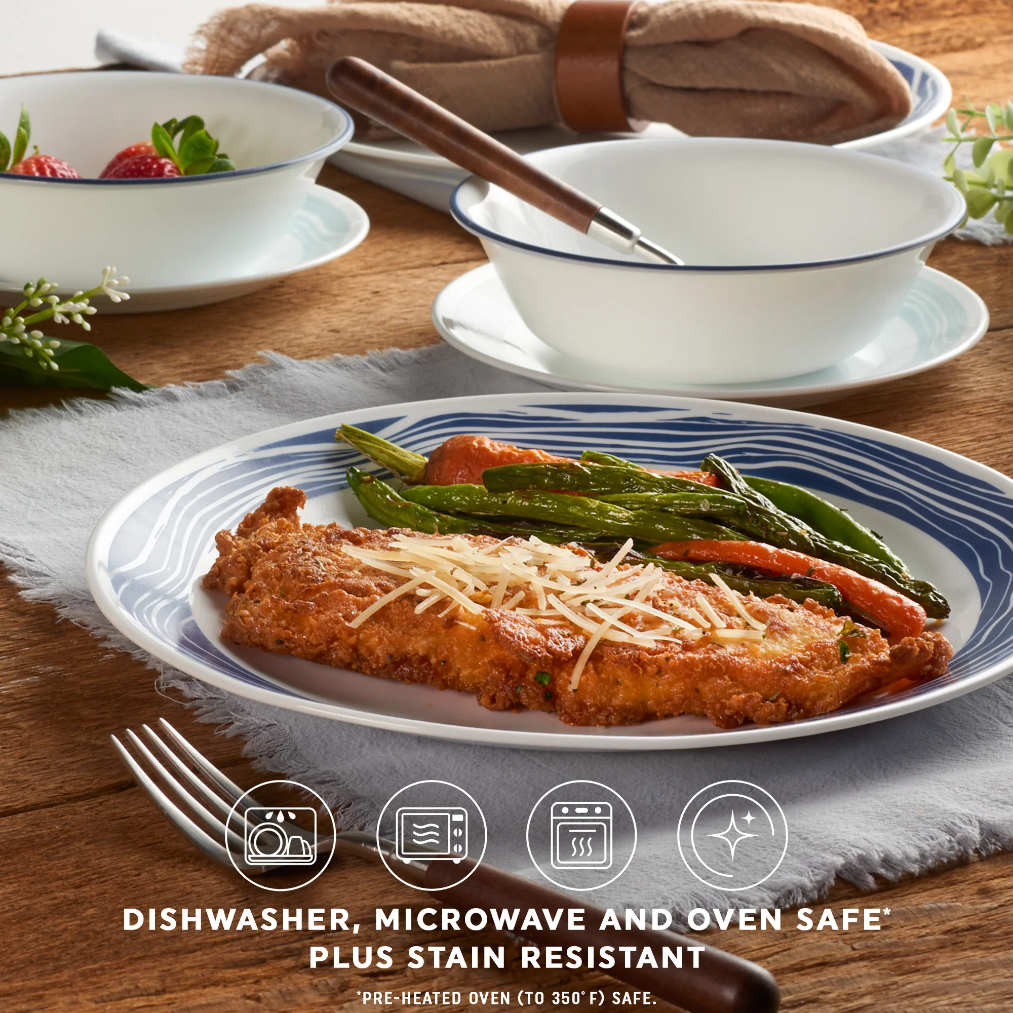 Corelle® Acadia 18 Piece Dinner Set - Image 2