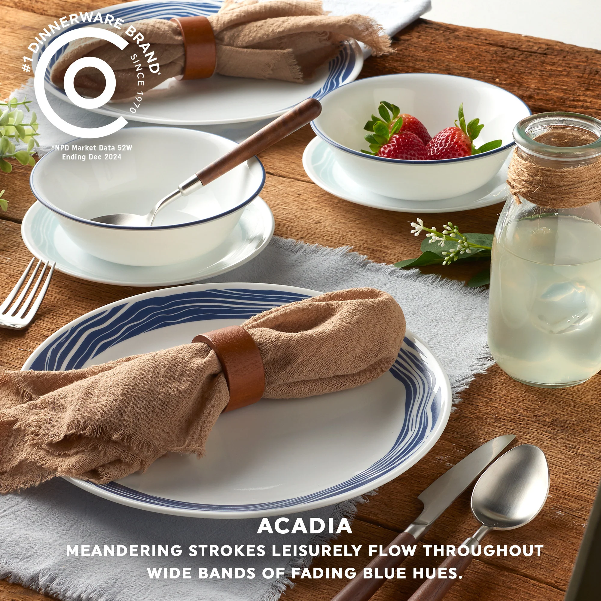 Corelle® Acadia 18 Piece Dinner Set - Image 9