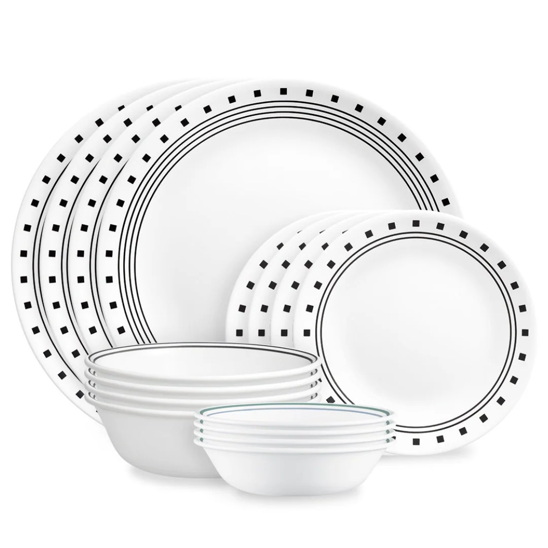 Corelle® City Block 16 Piece Dinner Set - Image 2