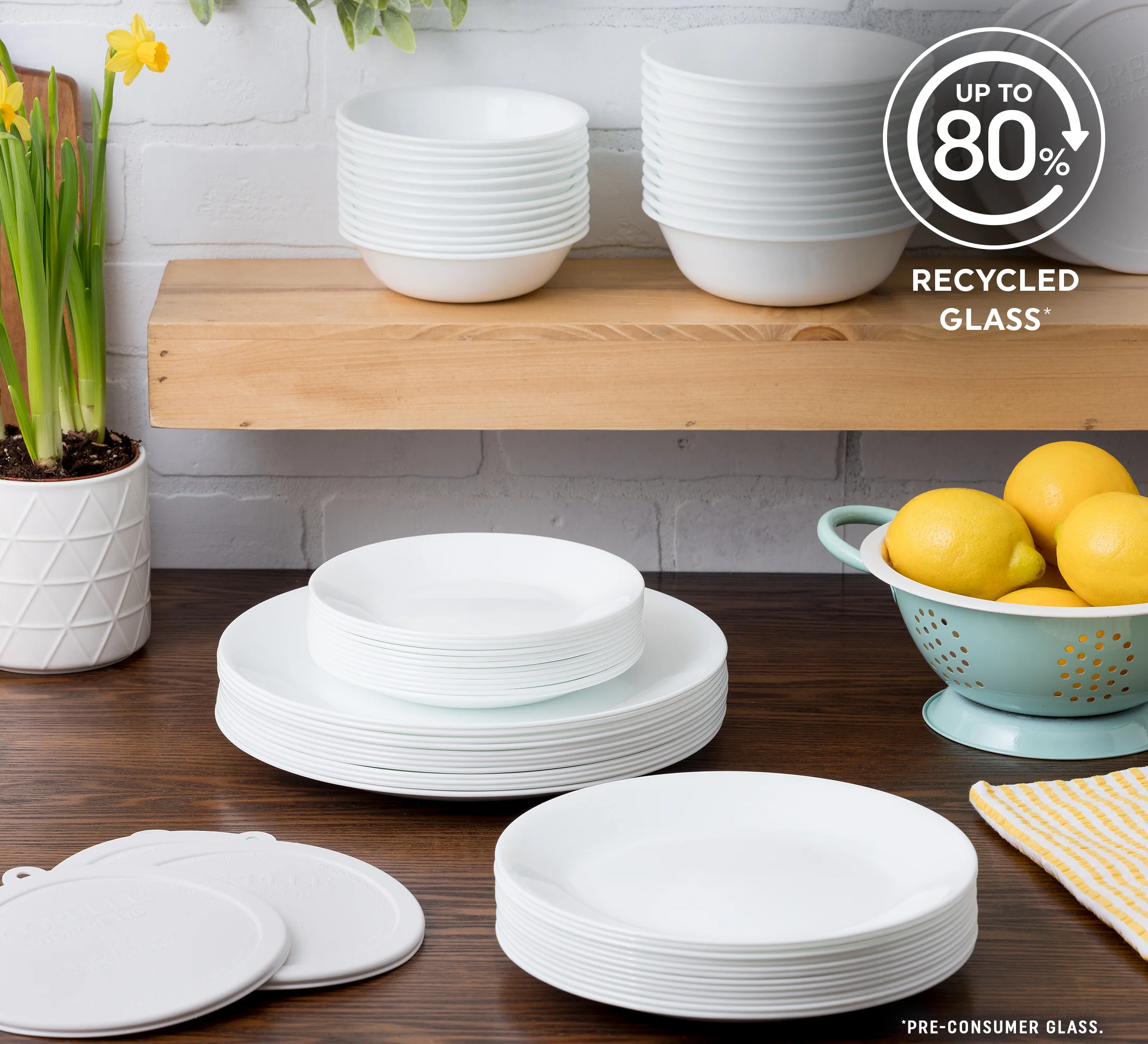 Corelle® Winter Frost White 66 Piece Dinner Set - Image 3