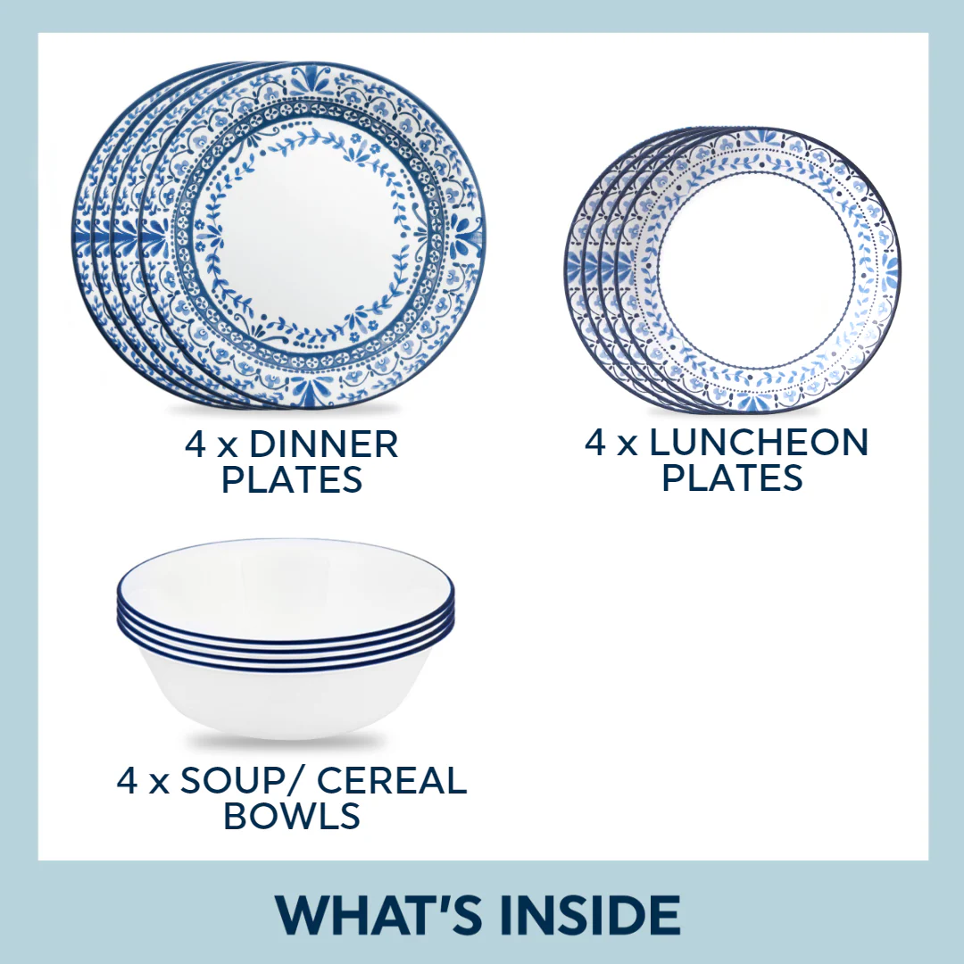 Corelle® Portofino 12 Piece Dinner Set - Image 5