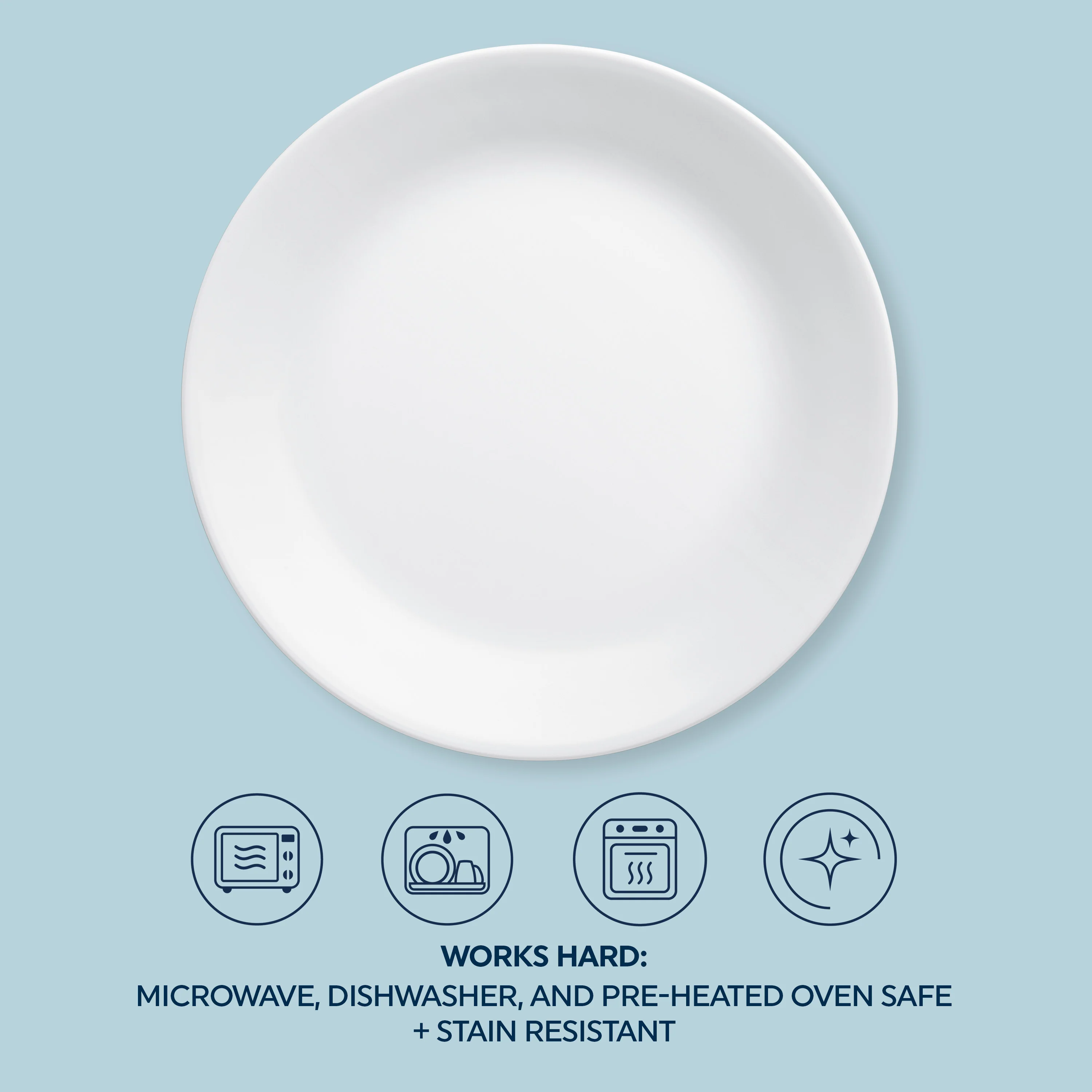 Corelle® Winter Frost White 12 Piece Dinner Set - Image 8