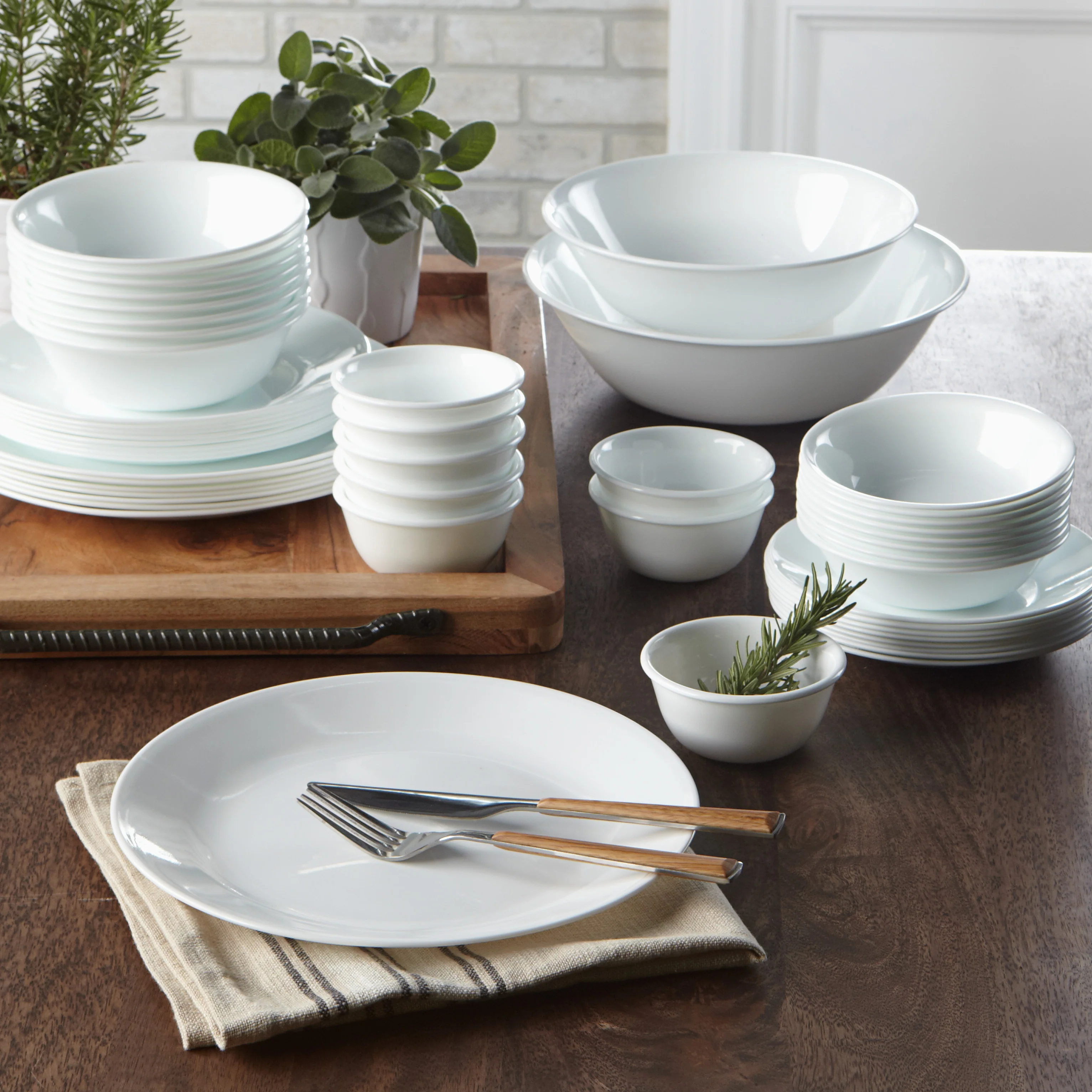 Corelle® Winter Frost White 12 Piece Dinner Set - Image 9