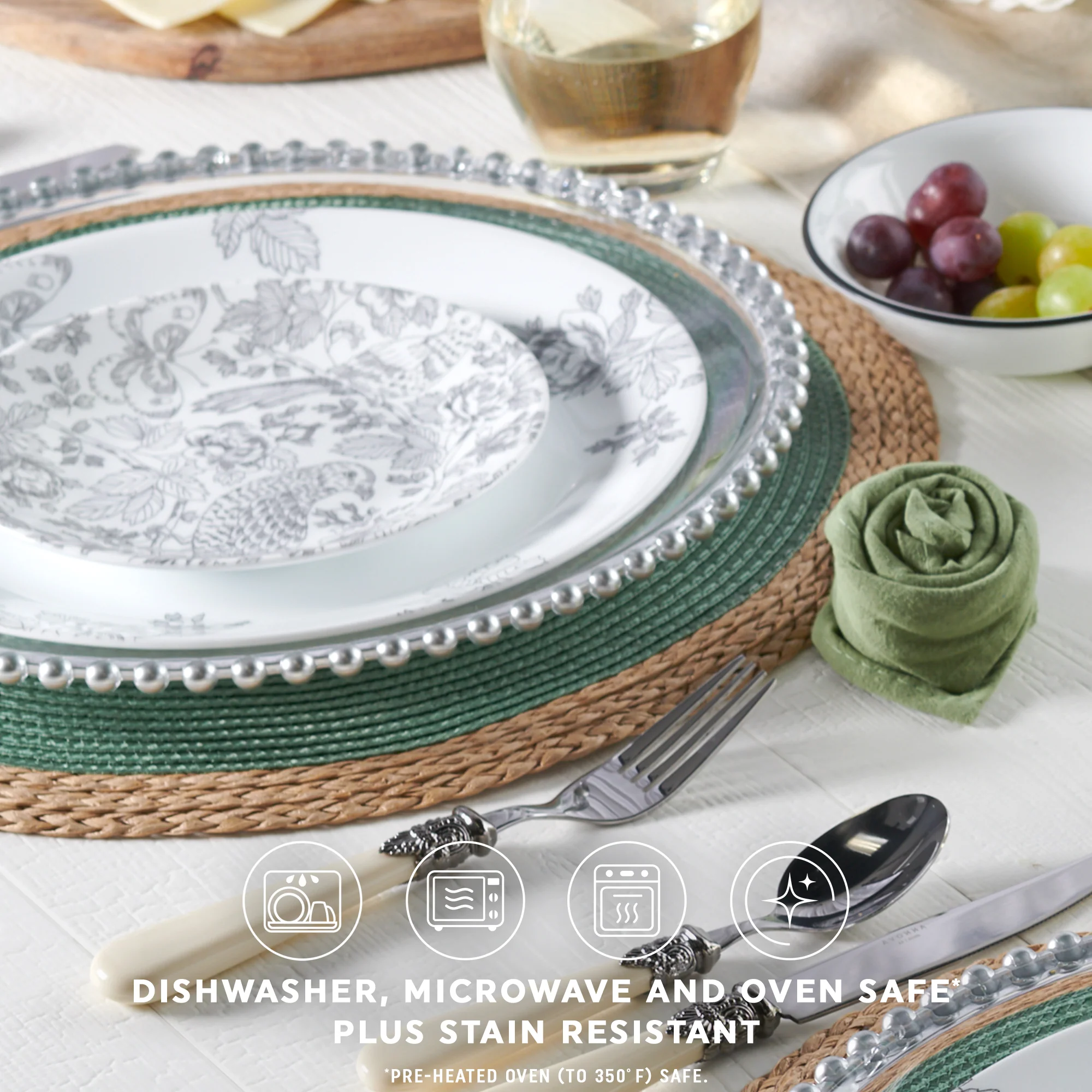 Corelle®  Francheska 16 Piece Dinner Set - Image 3