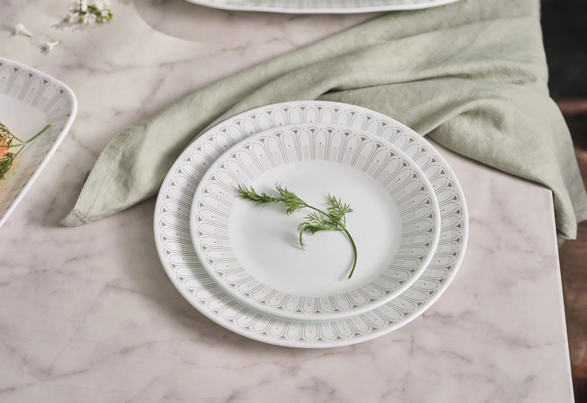Corelle® Glam Green Lunchon Plate 21cm - Image 2
