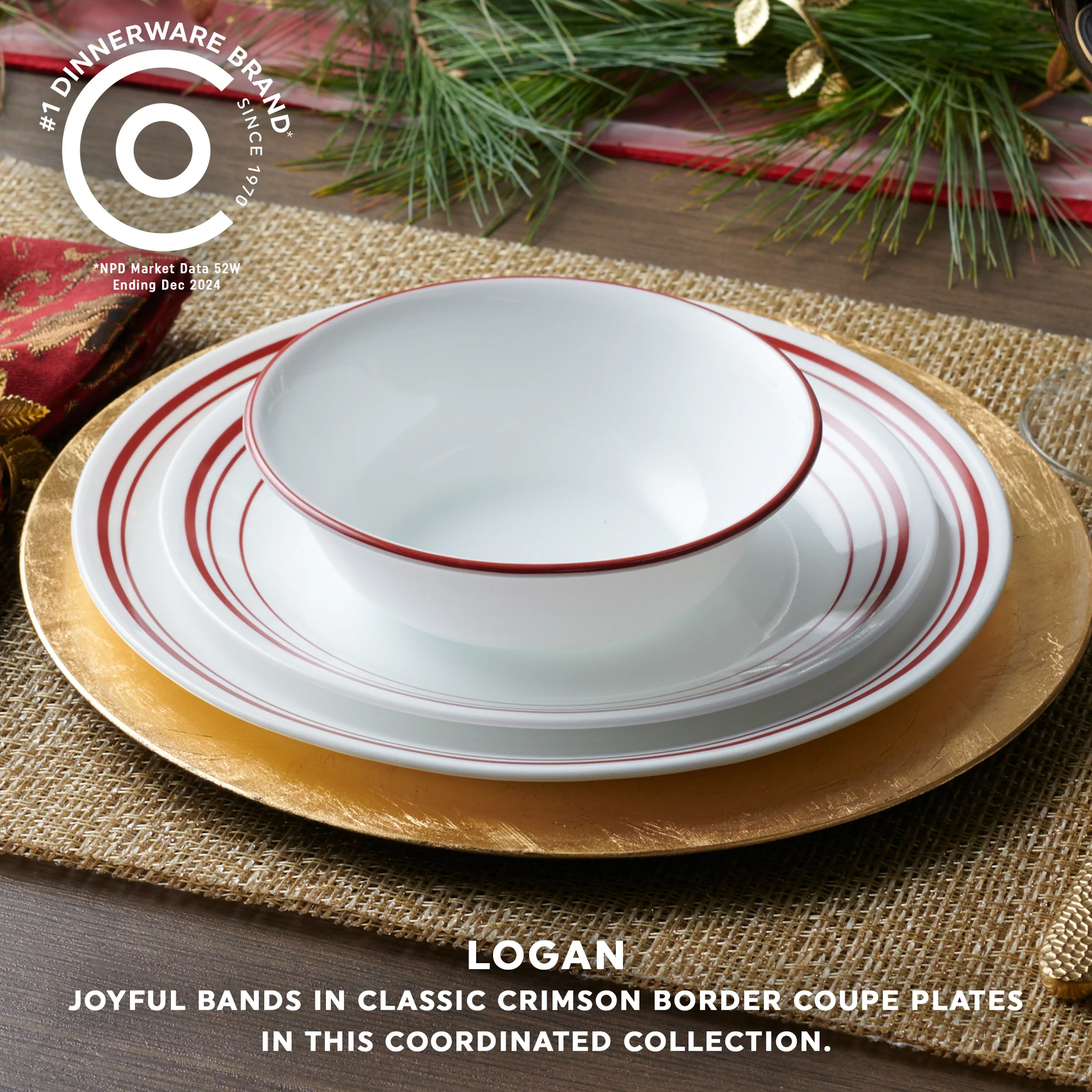 Corelle® Logan 12 Piece Dinner Set - Image 2