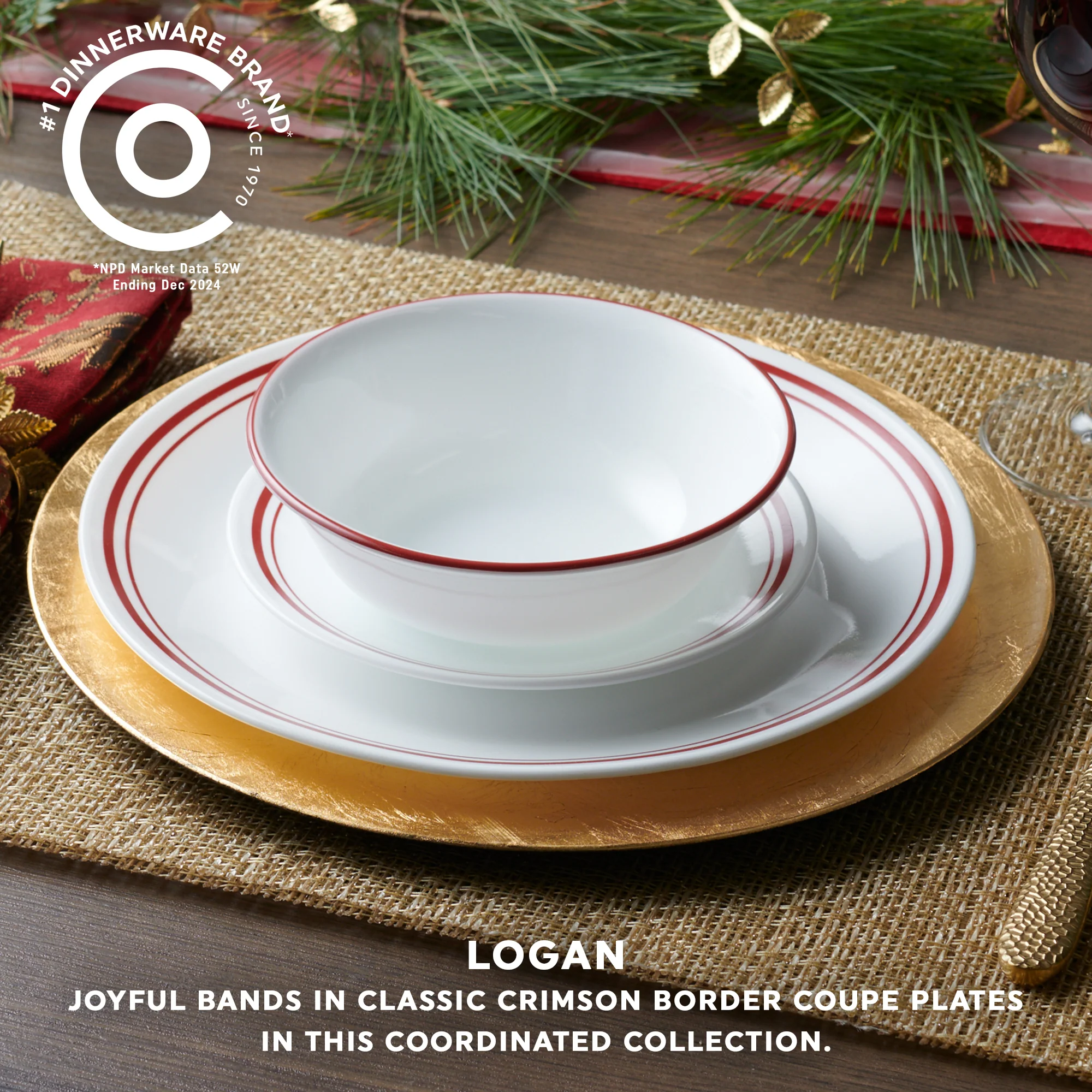 Corelle® Logan 18 Piece Dinner Set - Image 2