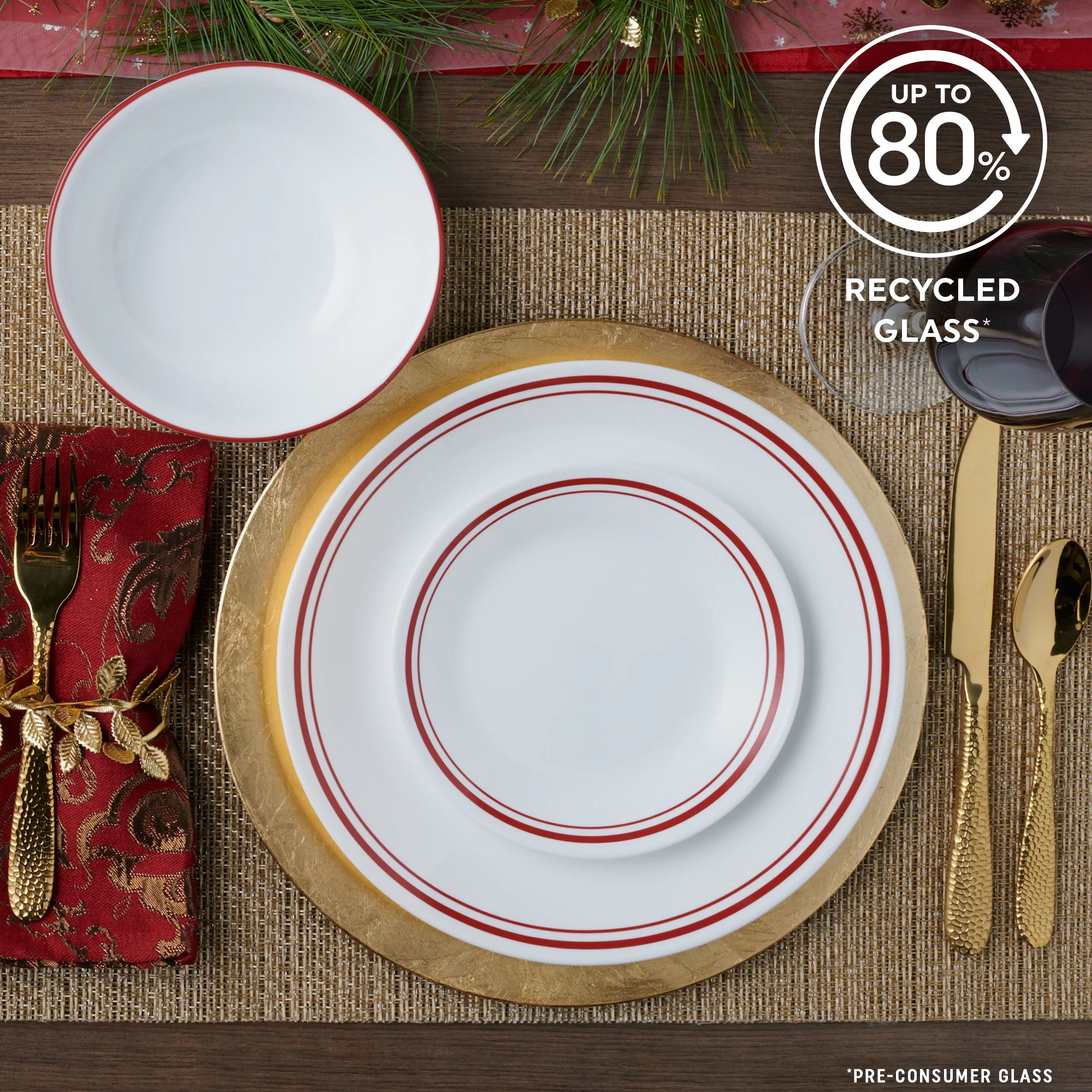 Corelle® Logan 18 Piece Dinner Set - Image 3