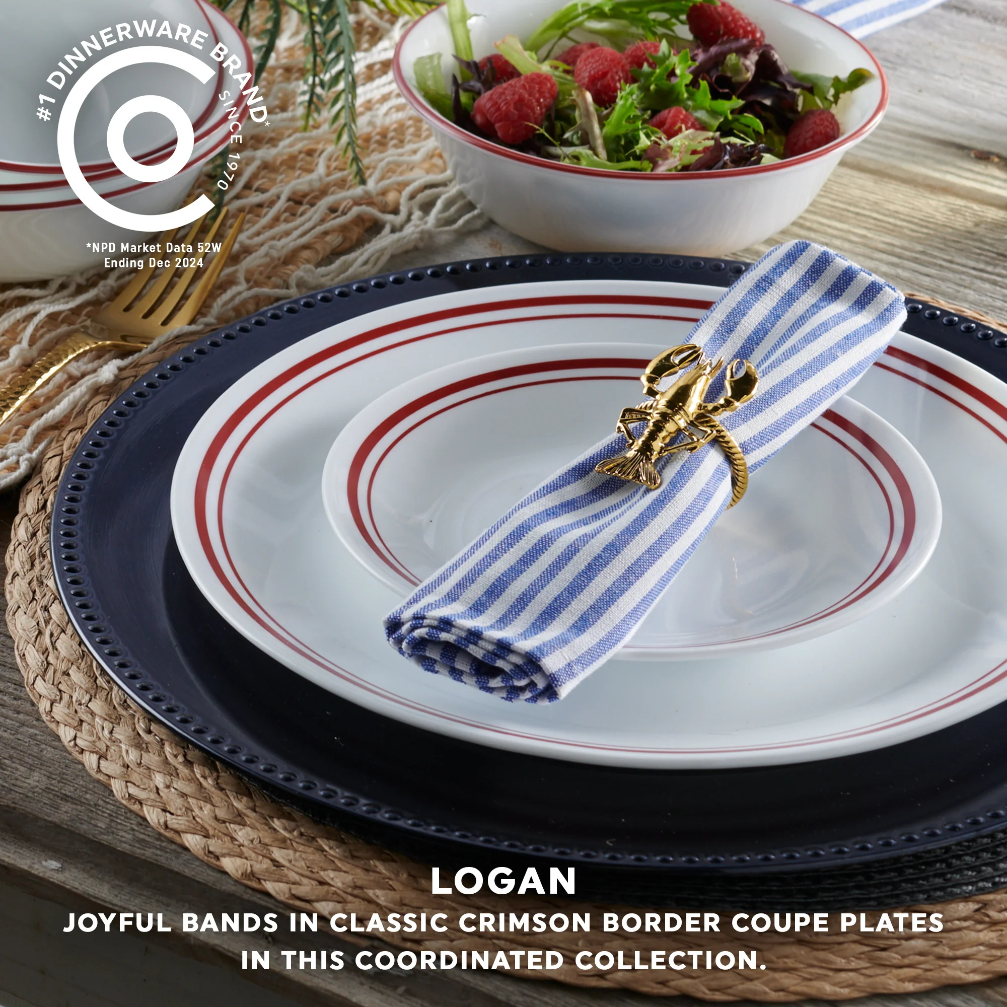 Corelle® Logan 18 Piece Dinner Set - Image 4