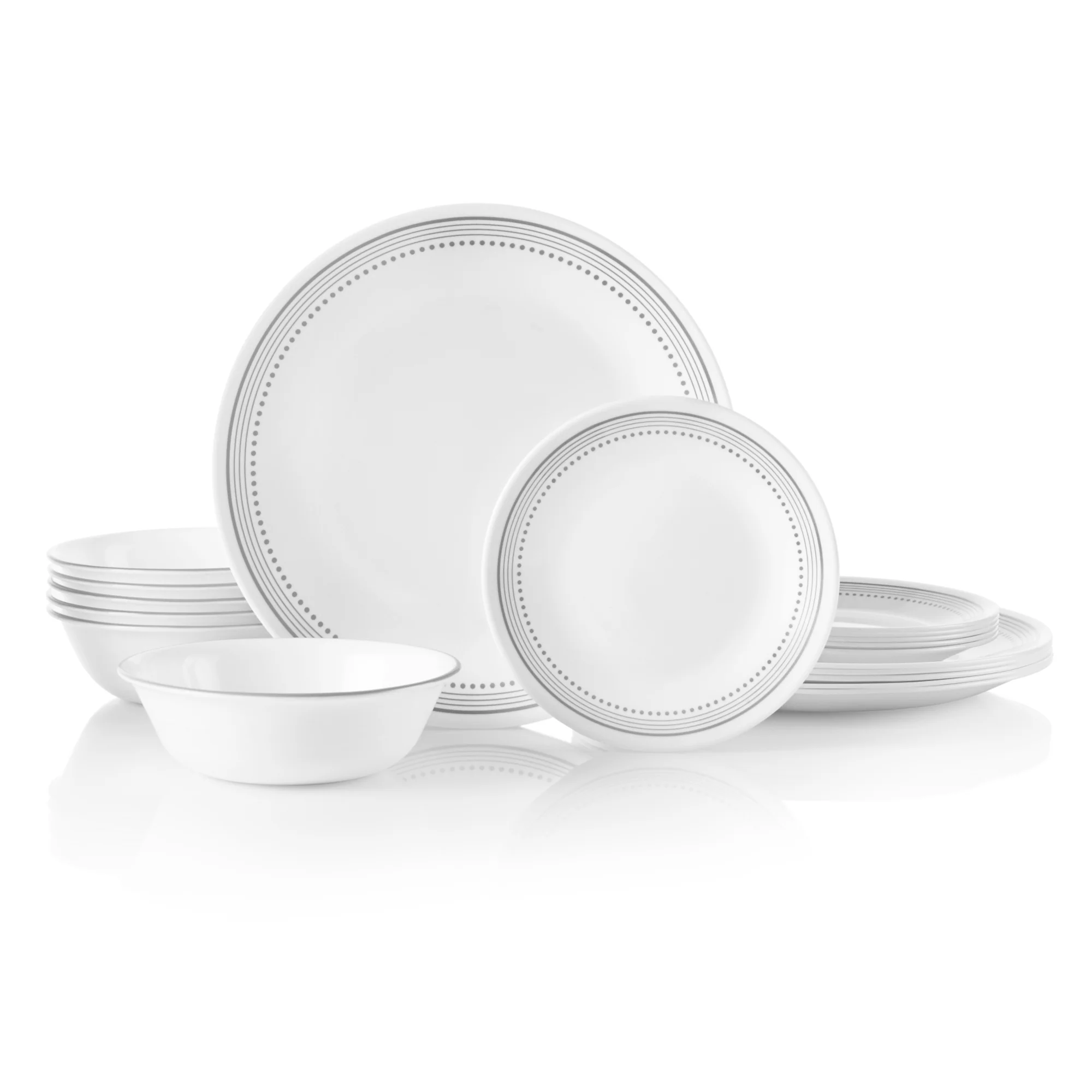 Corelle® Mystic Gray 18 Piece Dinner Set - Image 2