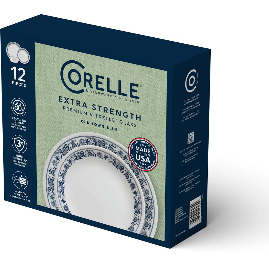 Corelle® Old Town Blue 12 Piece Dinner Set - Image 2