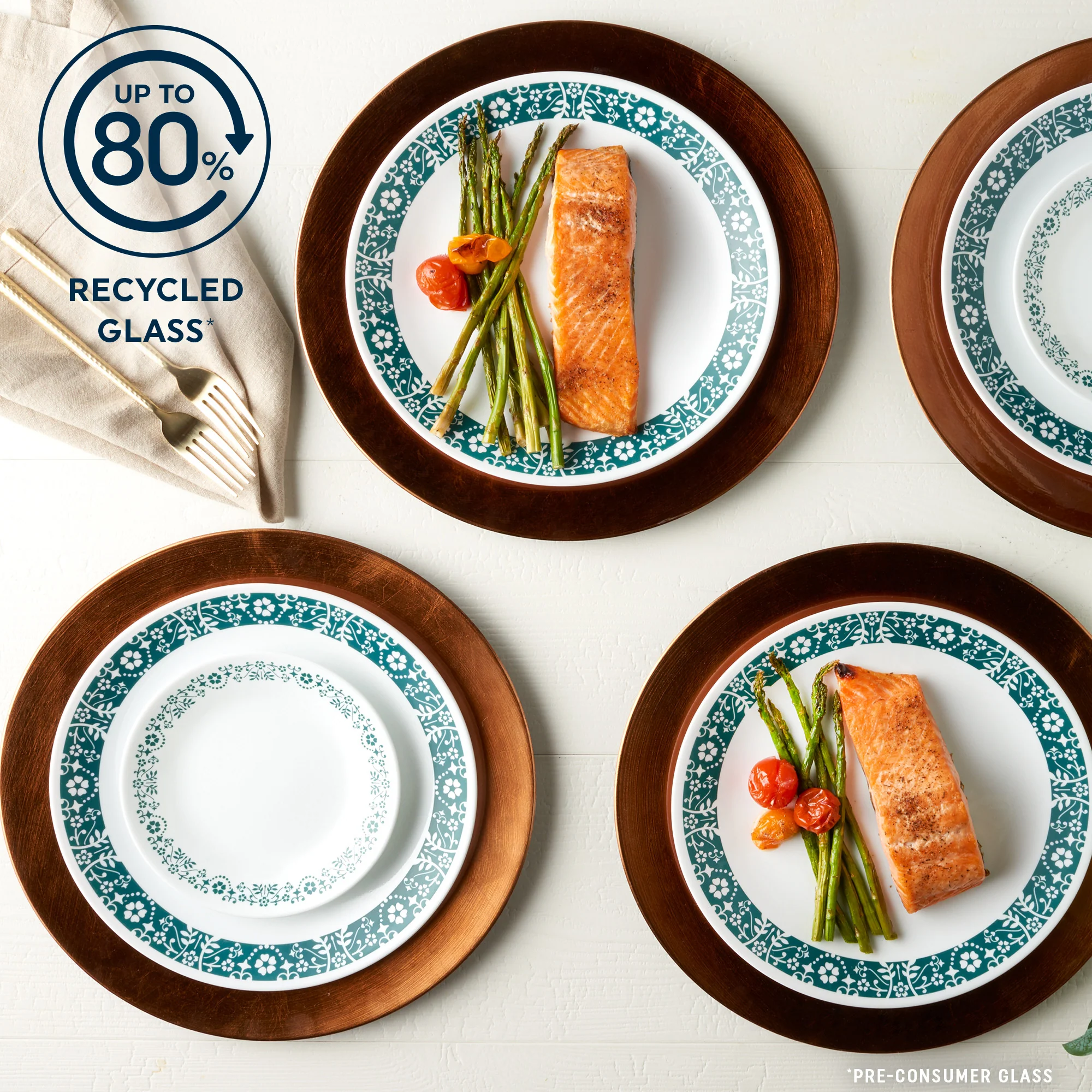 Corelle® Penelope 18 Piece Dinner Set - Image 3