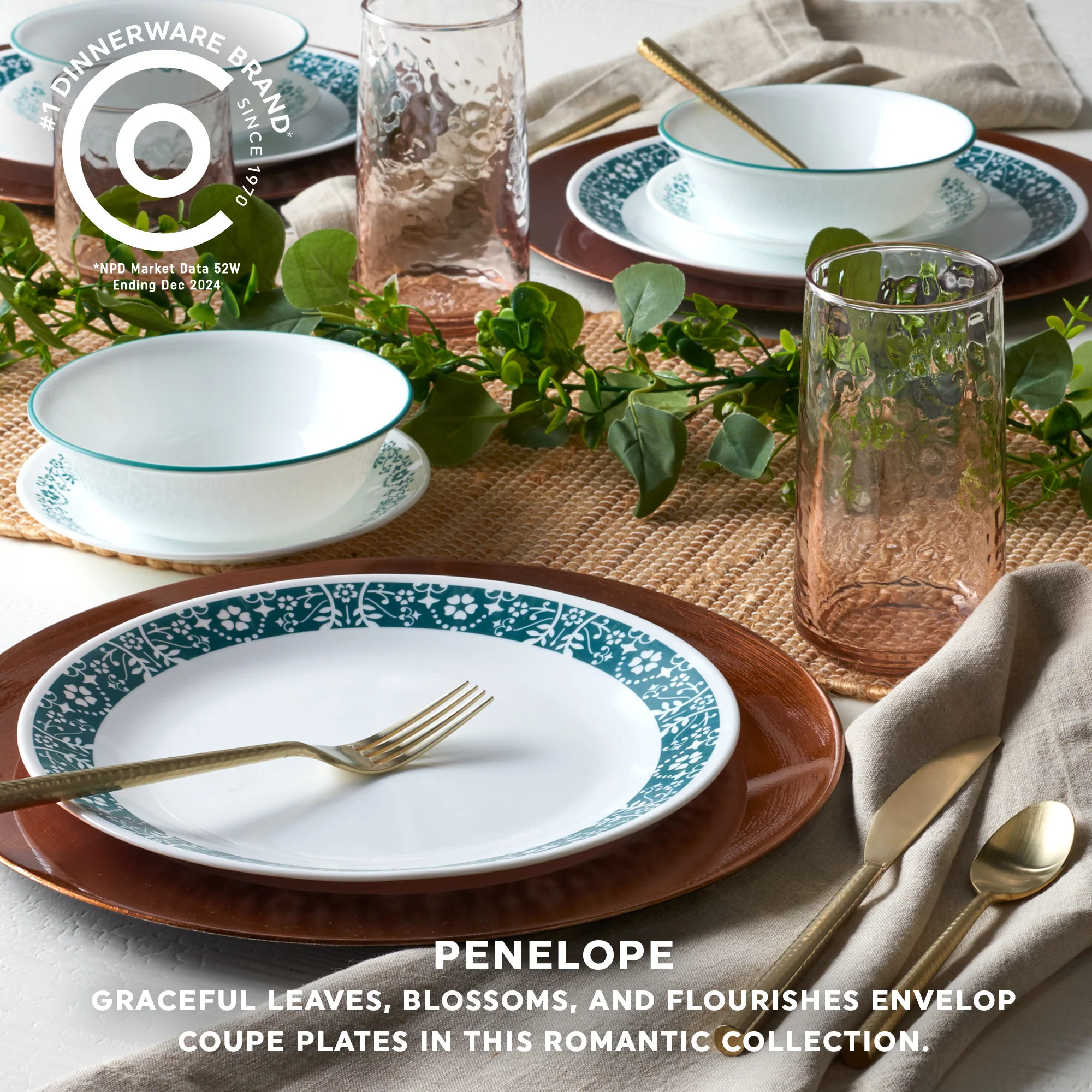 Corelle® Penelope 18 Piece Dinner Set - Image 5