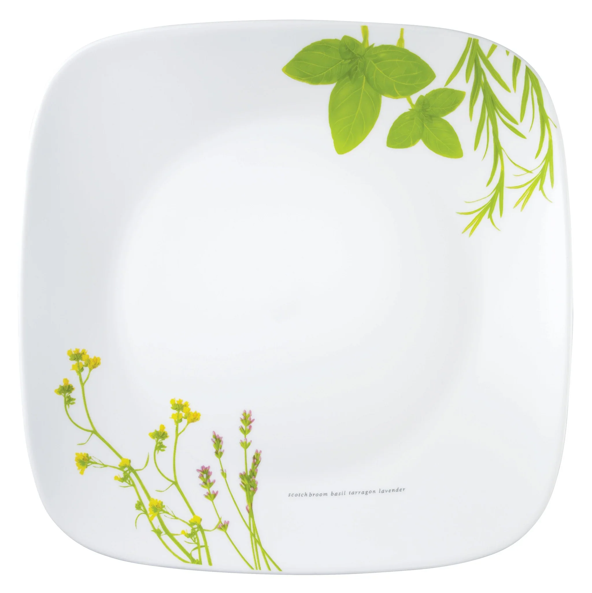 Corelle® Square European Herbs Dinner Plate 26.7