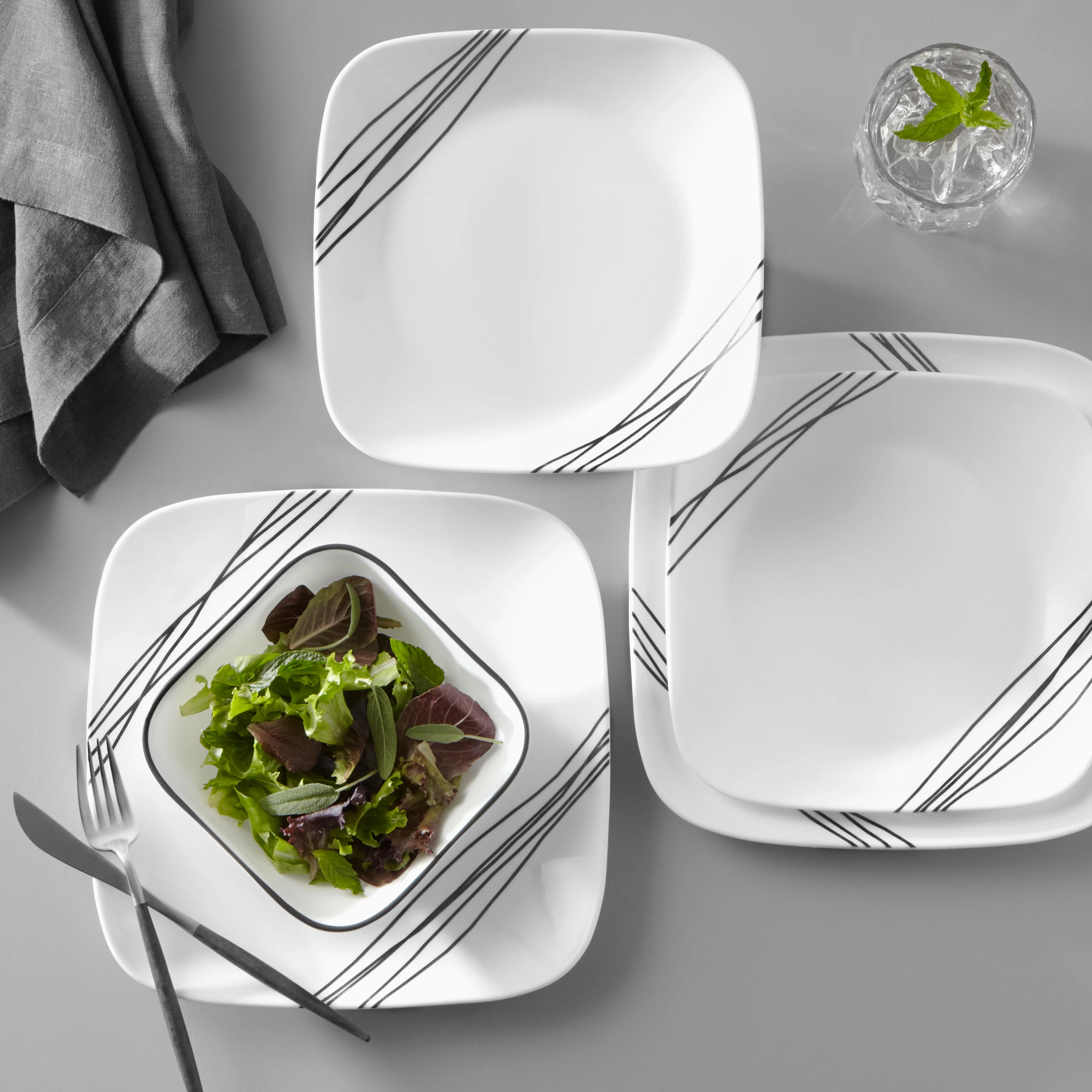 CLEARANCE Corelle® Square Simple Sketch Soup Cereal Bowl 650mL - Image 2