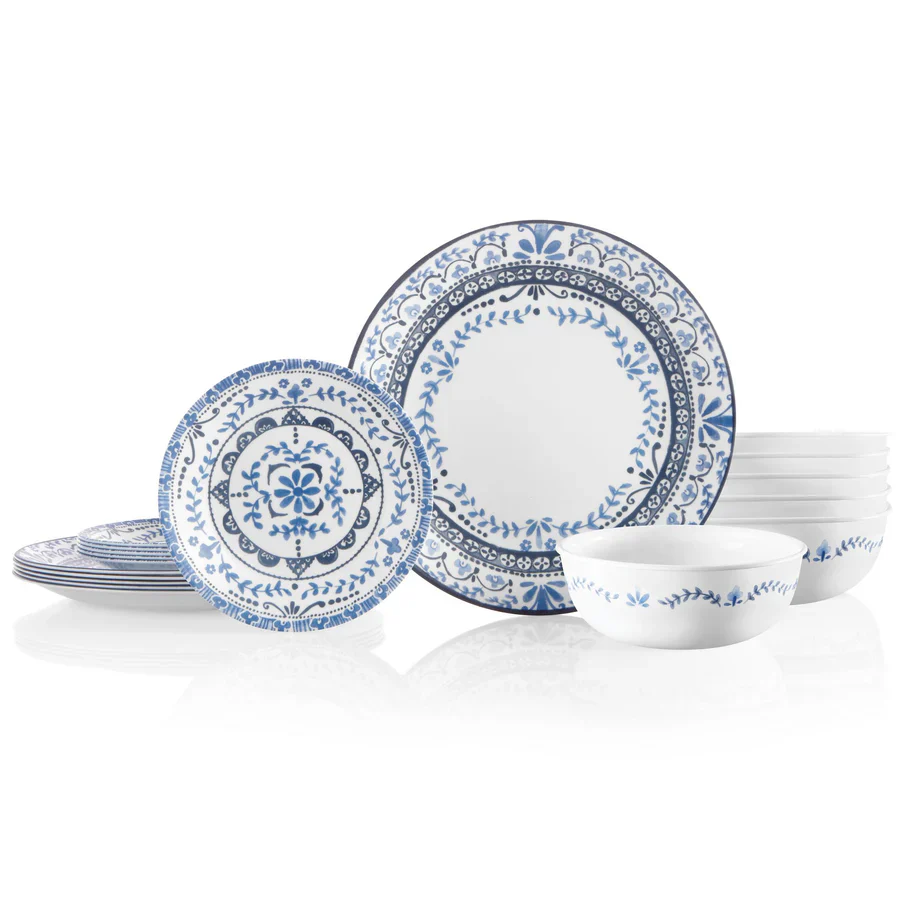 Corelle® Portofino 18 Piece Dinner Set-DTCM