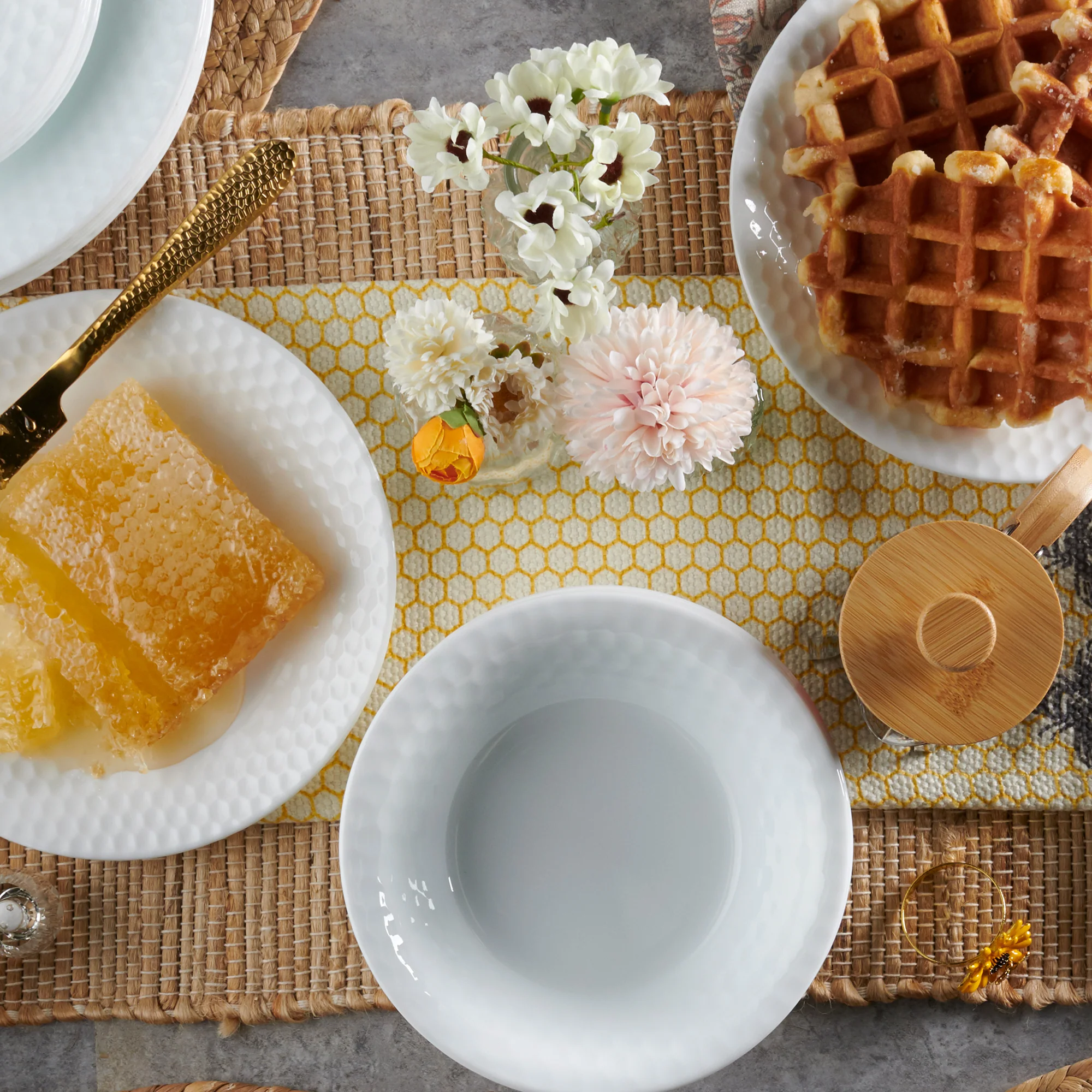Corelle® Honeybee 18 Piece Dinner Set - Image 4