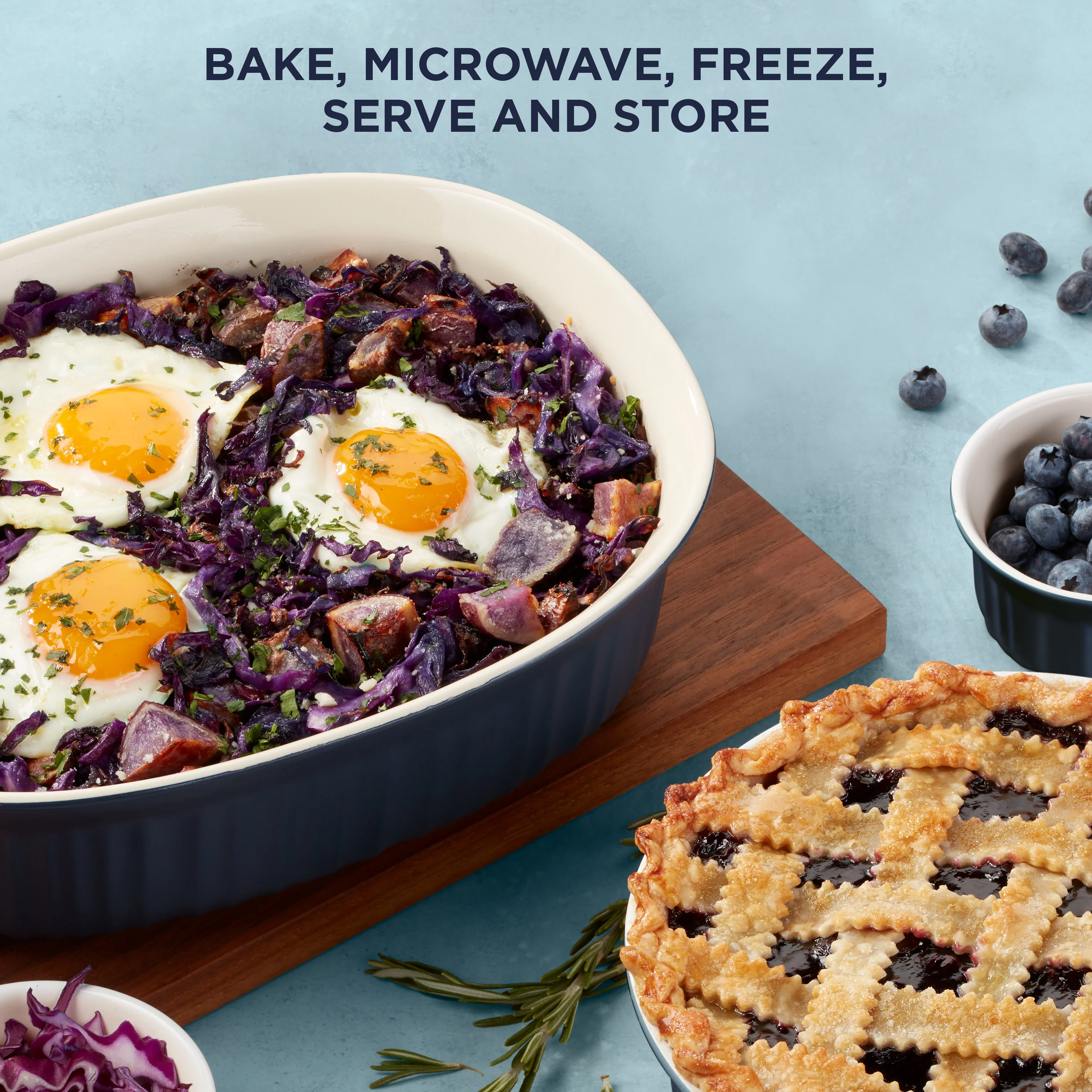 BLACK FRIDAY Corningware® FW Colors 10 Piece Set Navy - Image 4