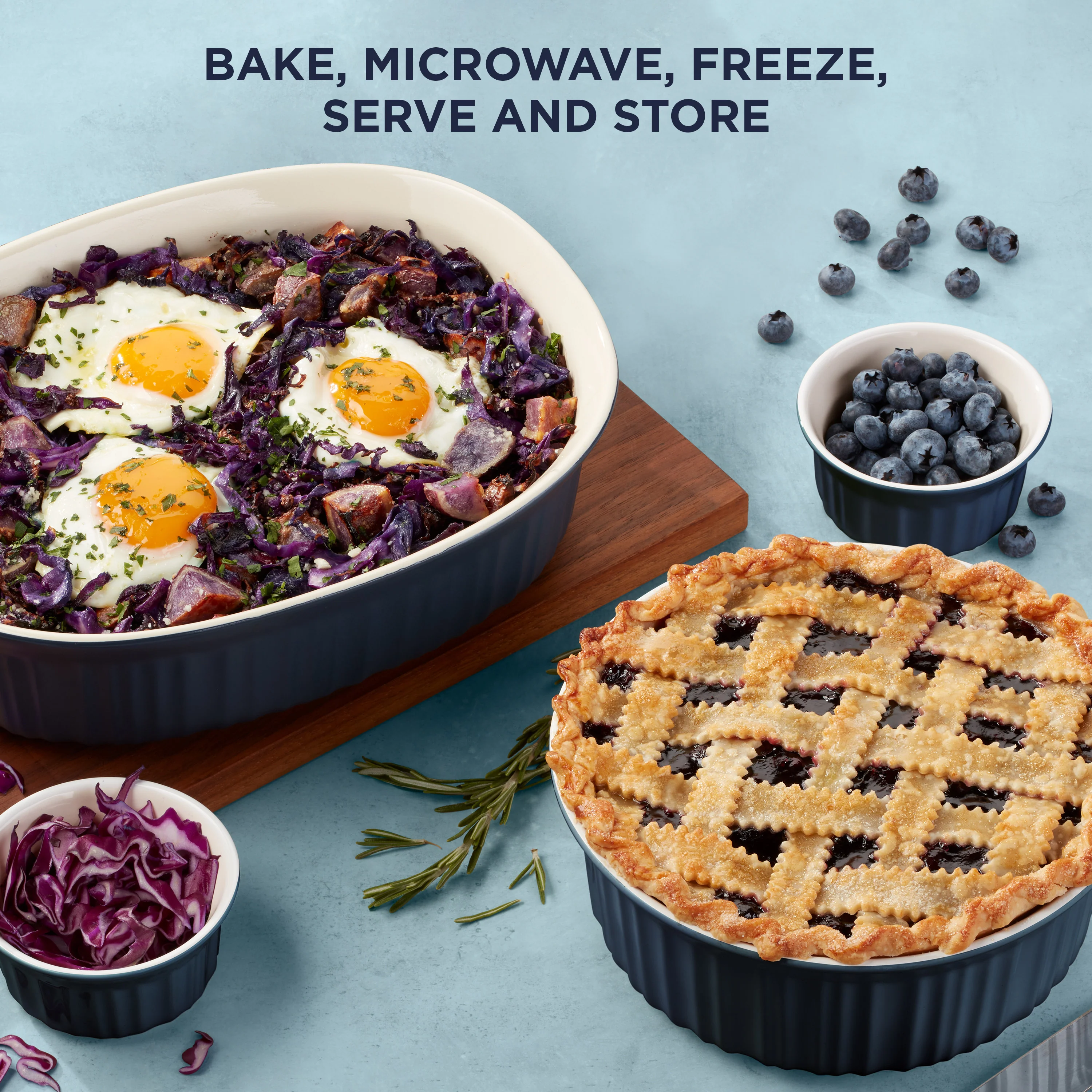Corningware® FW Colors 12 Piece Set Navy - Image 4