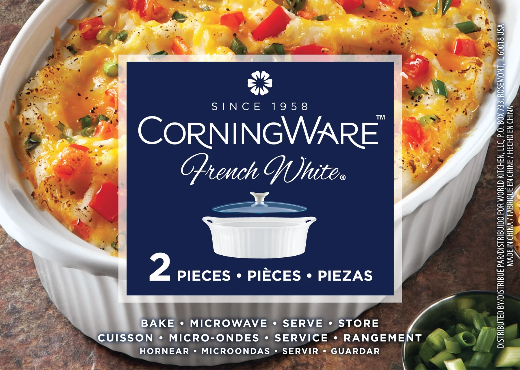 Corningware® French White 1.4L Oval Covered Casserole - Image 6