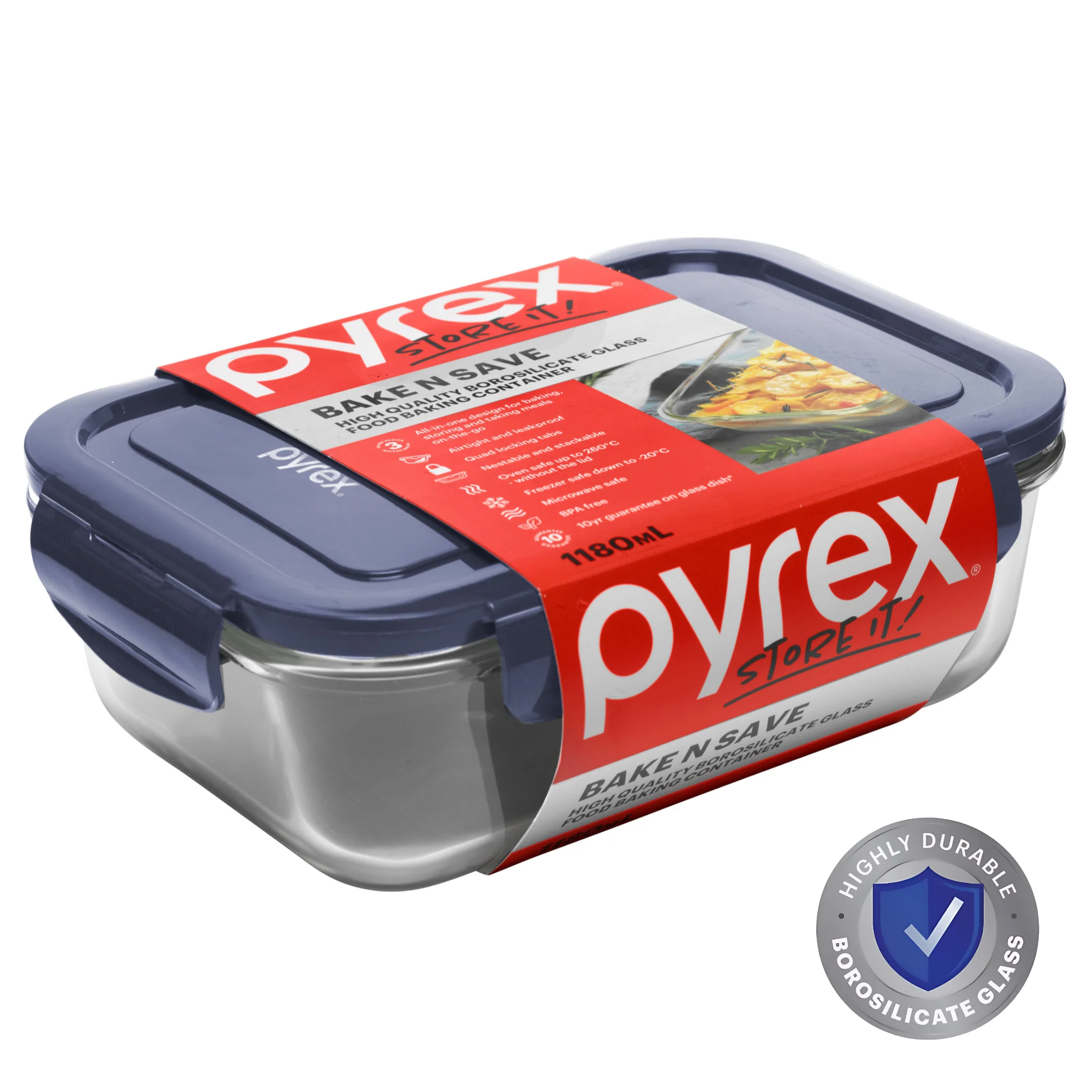 Pyrex® Bake N Save Storage 1.18L
