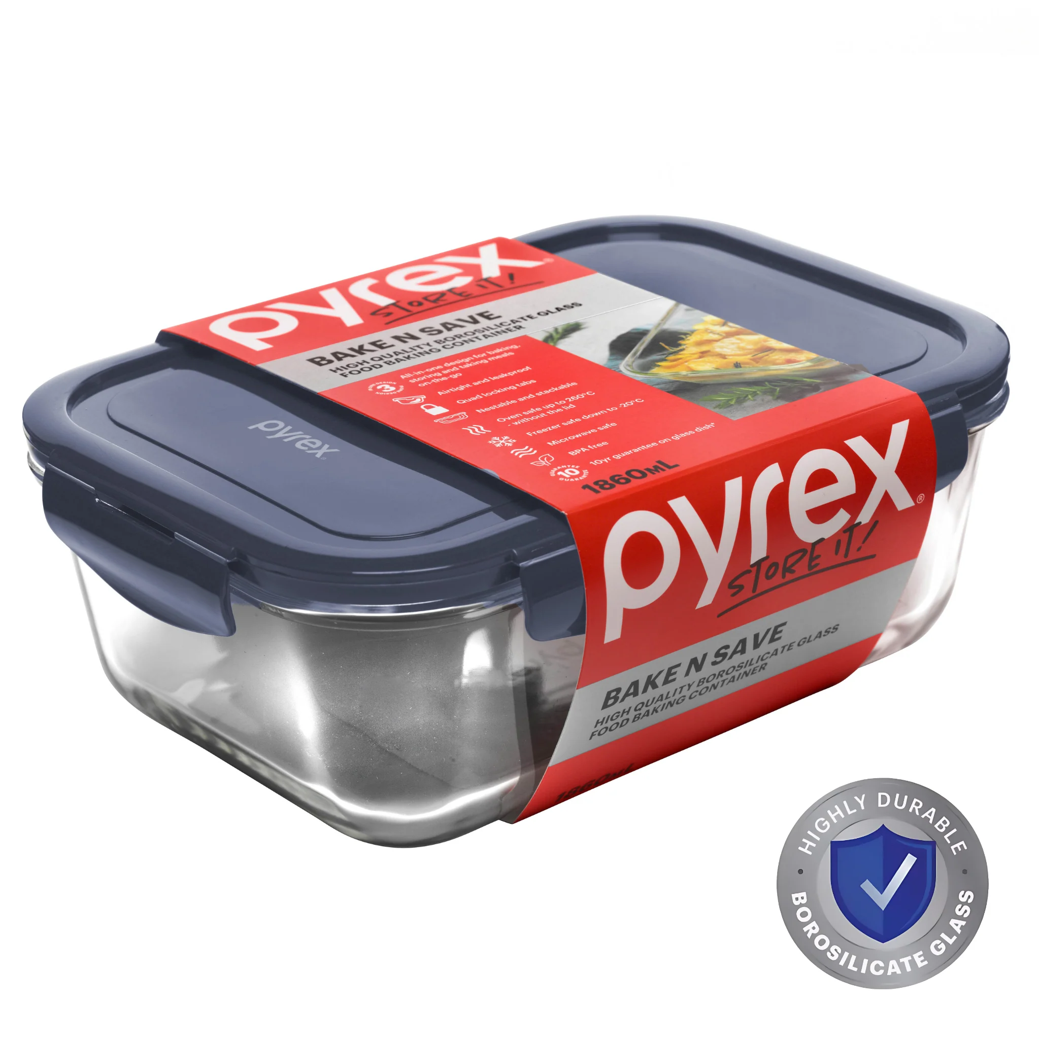 Pyrex® Bake N Save Storage 1.86L