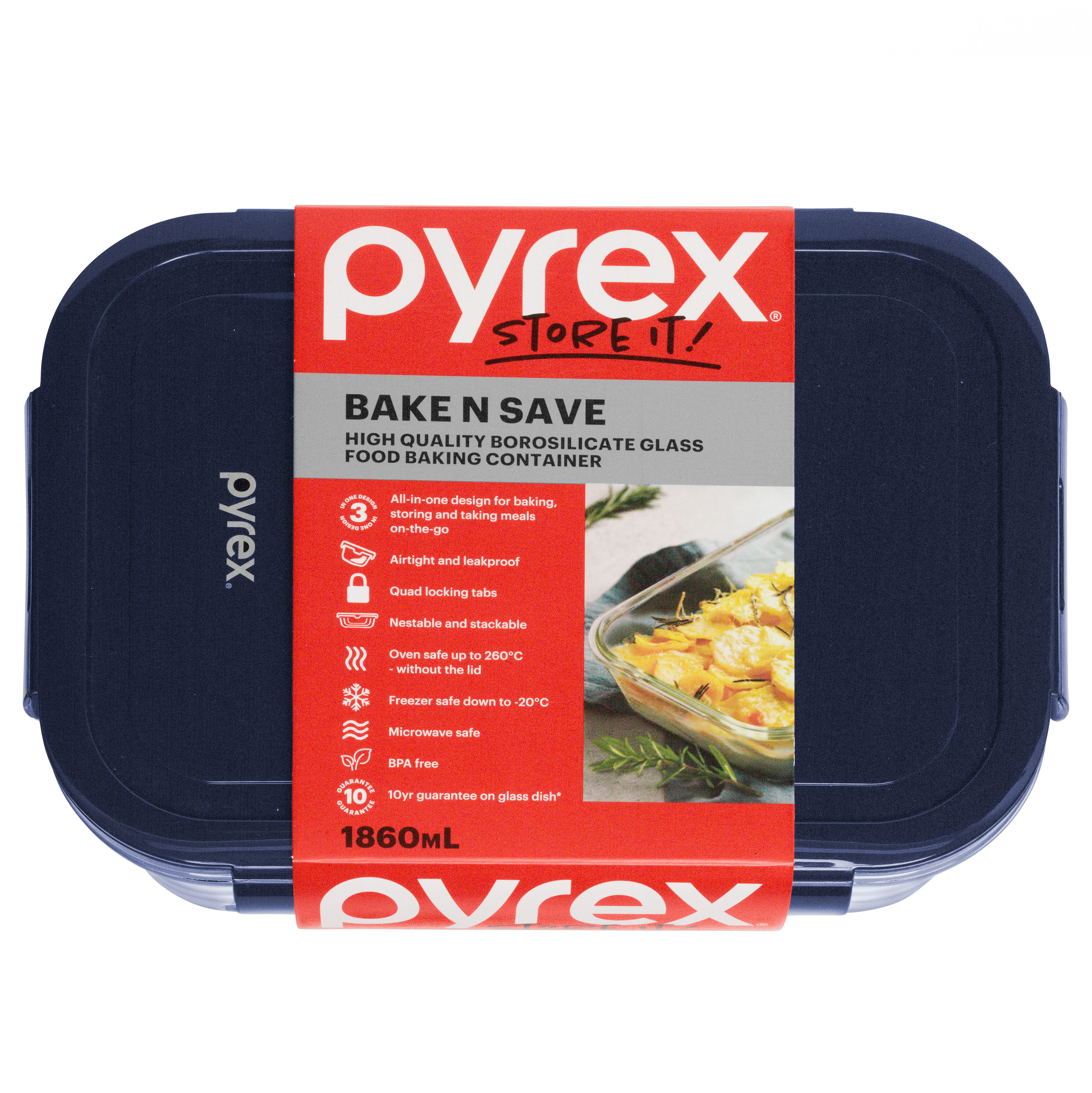 Pyrex® Bake N Save Storage 1.86L - Image 2