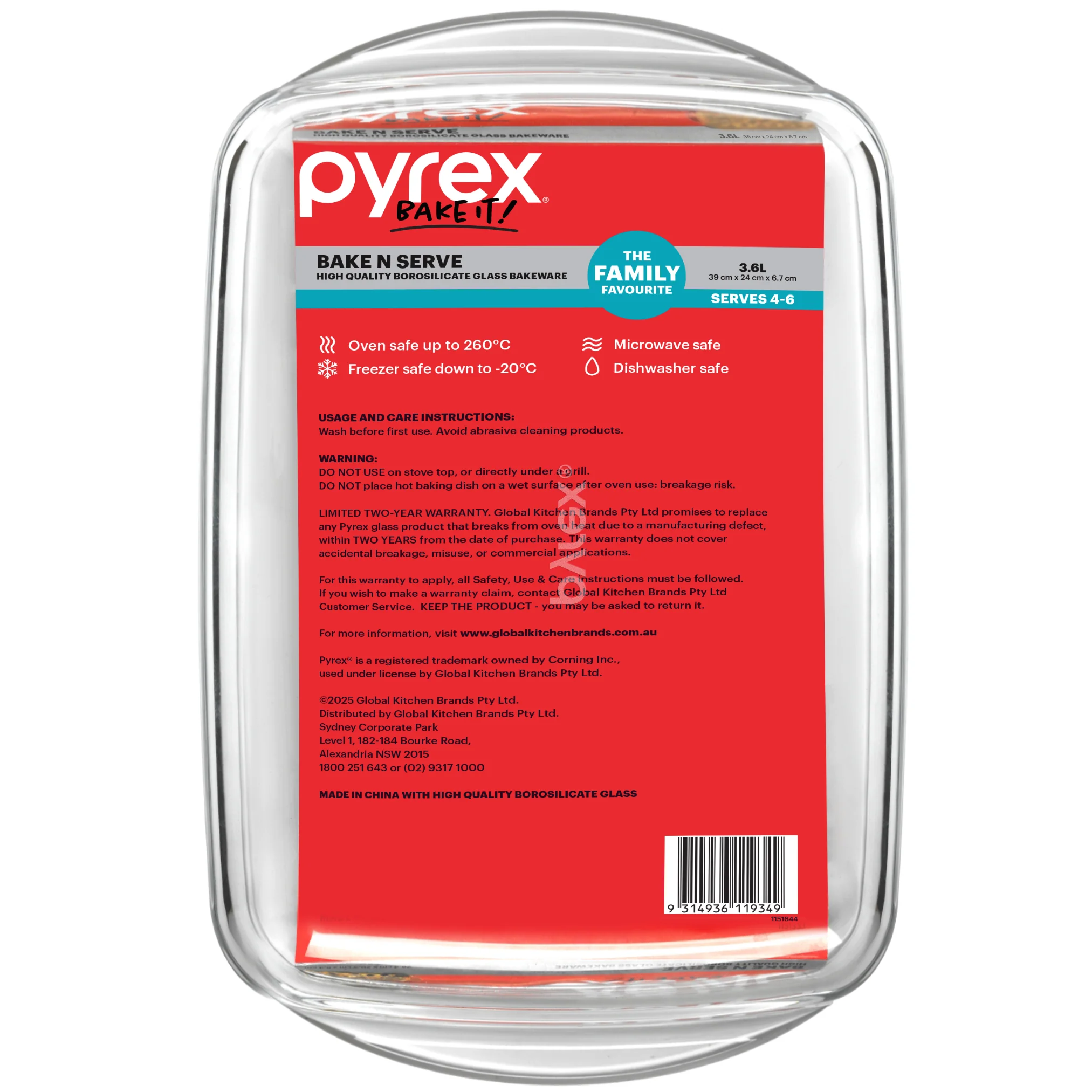 Pyrex® Bake N Serve Rectangle Baker-3.6L - Image 4