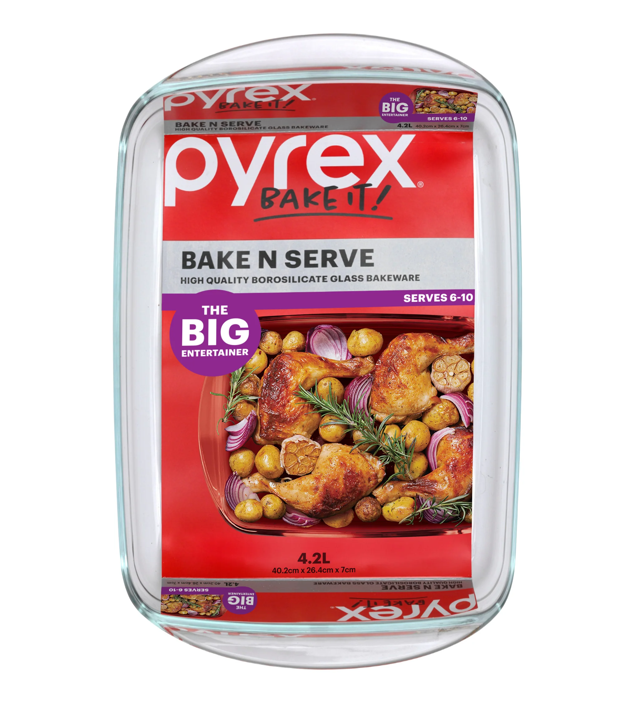 Pyrex® Bake N Serve Rectangle Baker 4.2L - Image 2