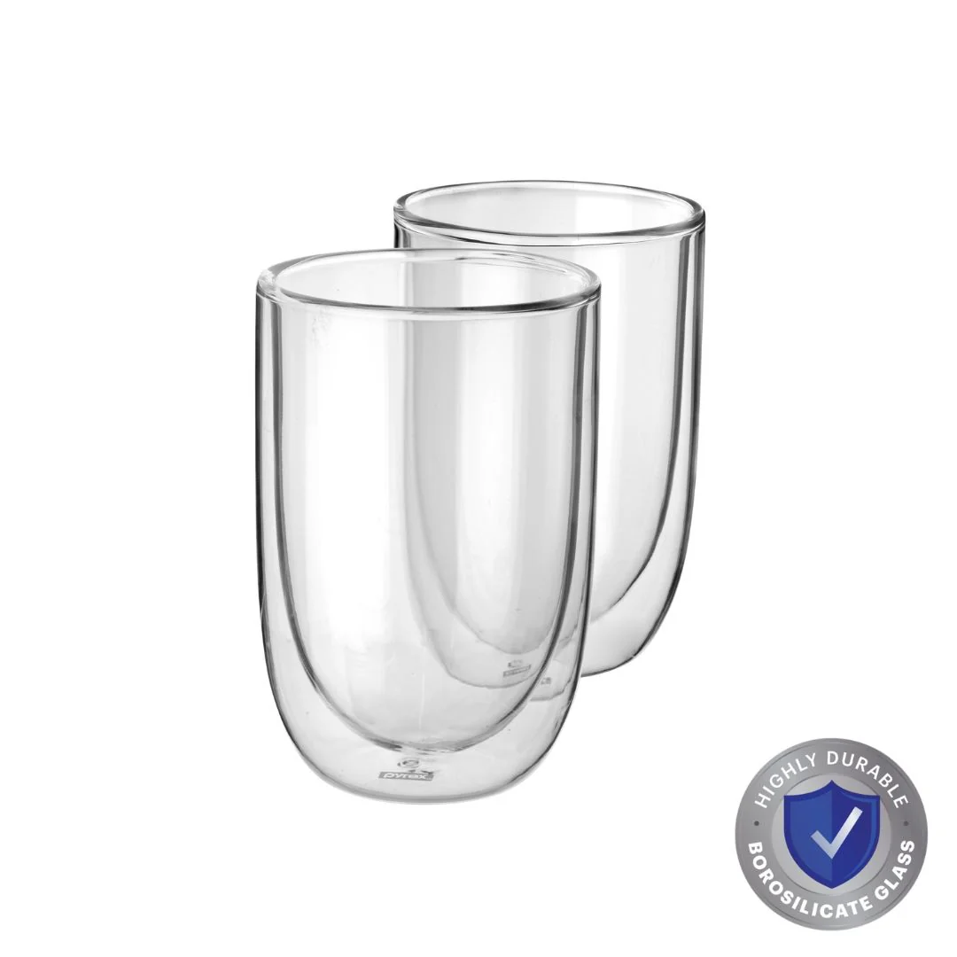 Clearance Pyrex® Double Wall Glass 350mL-2 Pack