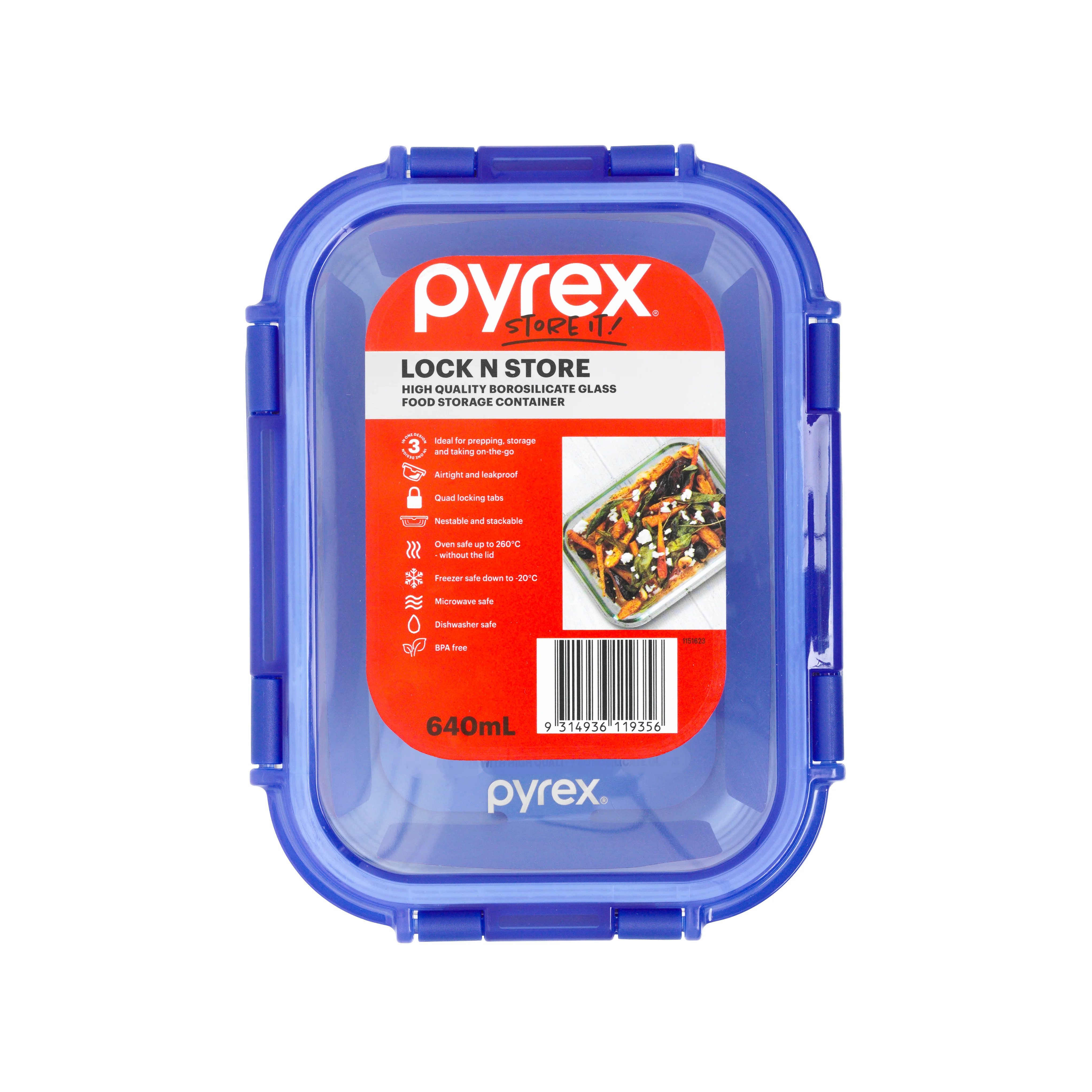 Pyrex® Storage Lock N Store Rectangle 640mL - Image 2