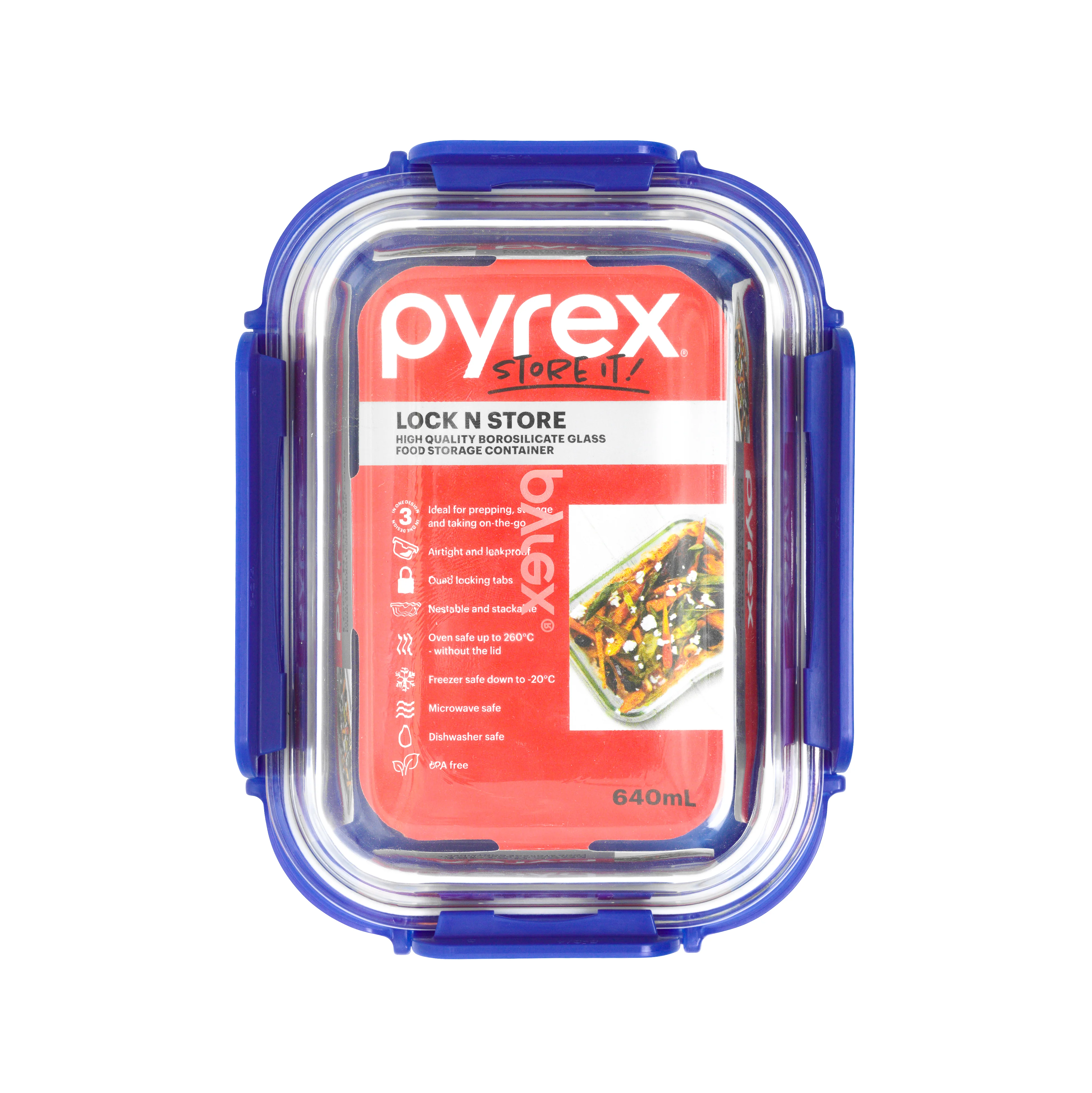 Pyrex® Storage Lock N Store Rectangle 640mL - Image 3
