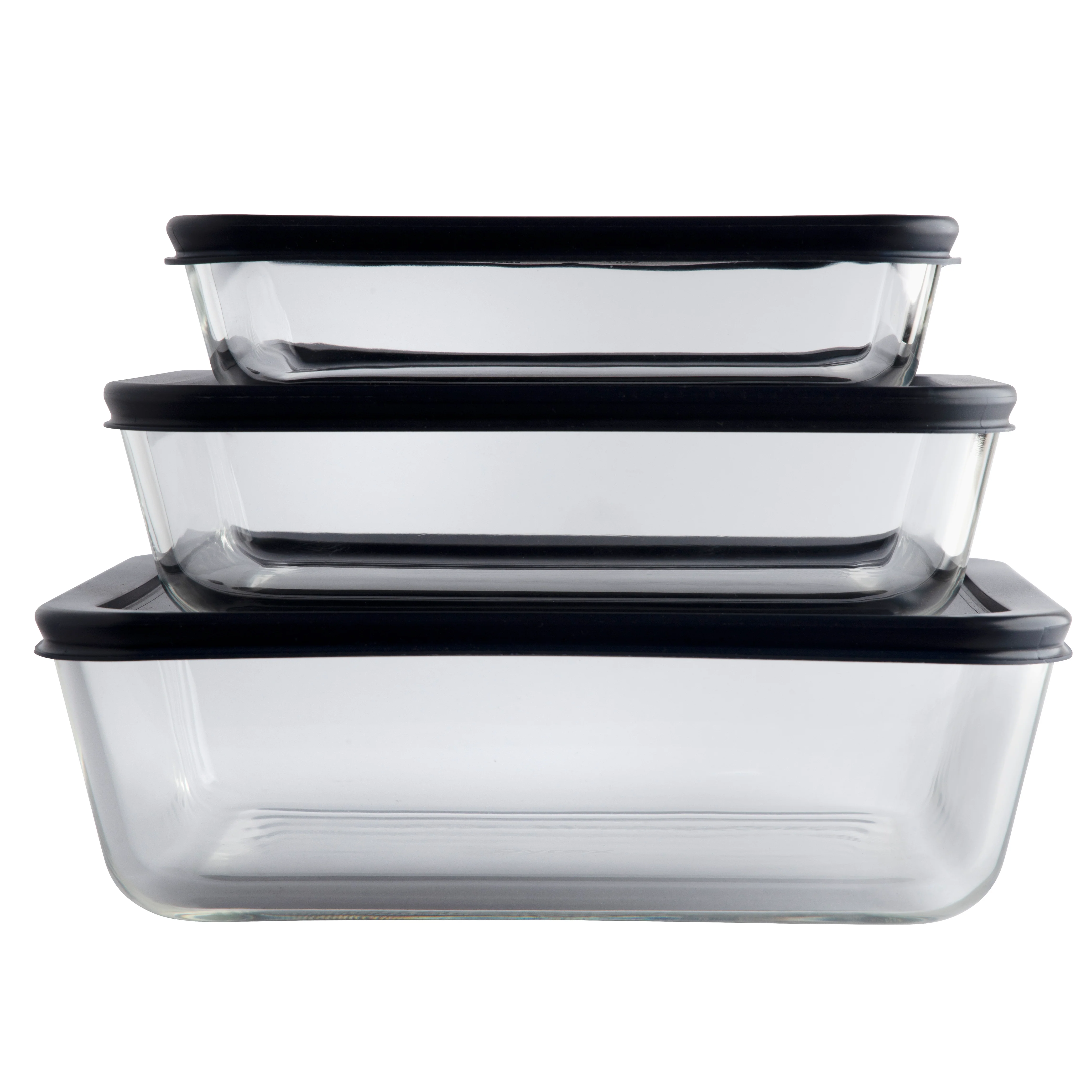 Pyrex® Simply Store Storage 3 Piece Set (3, 6, 11 Cup-Navy Blue) - Image 3