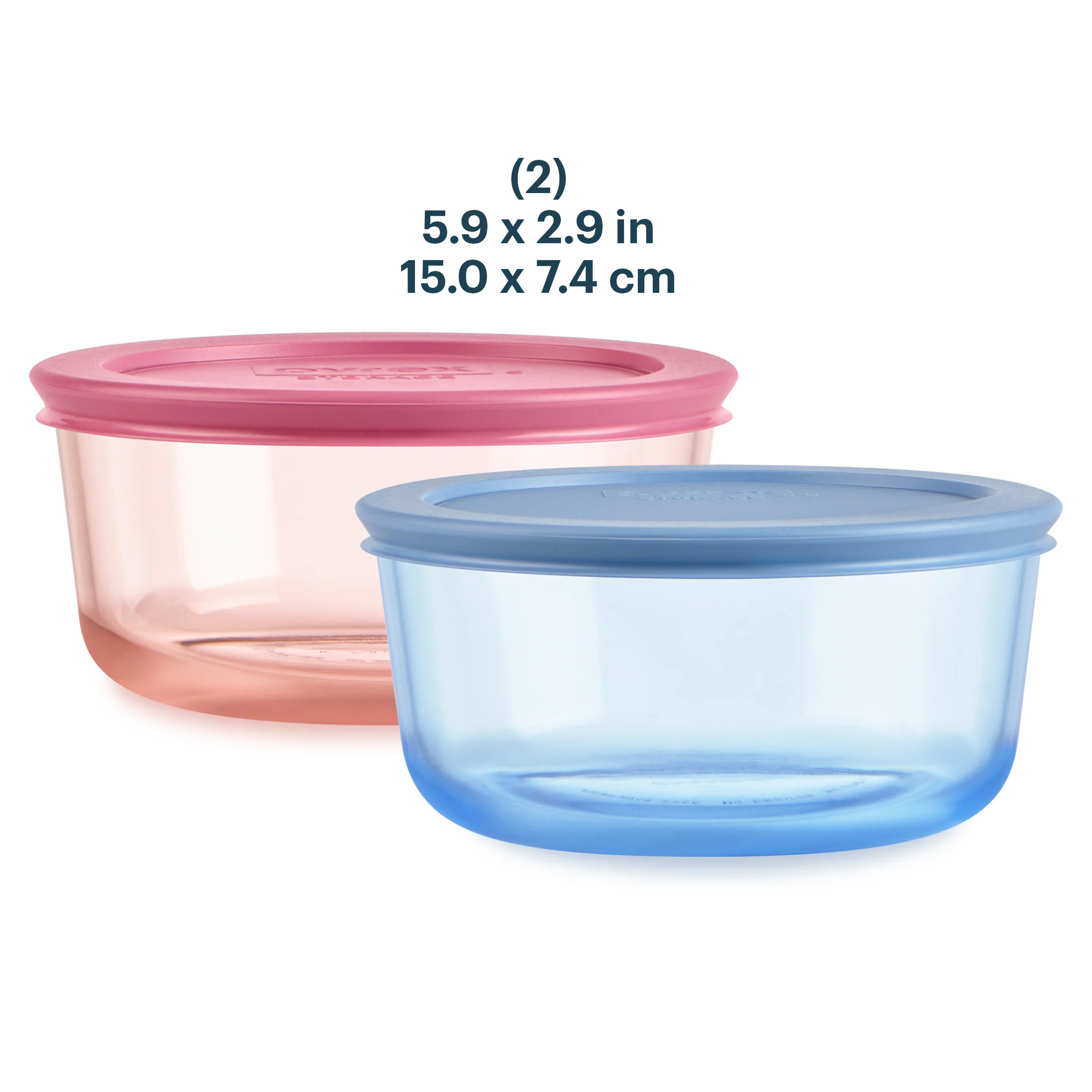 Pyrex® Colors Simply Store Storage 2 Piece Set - Image 2