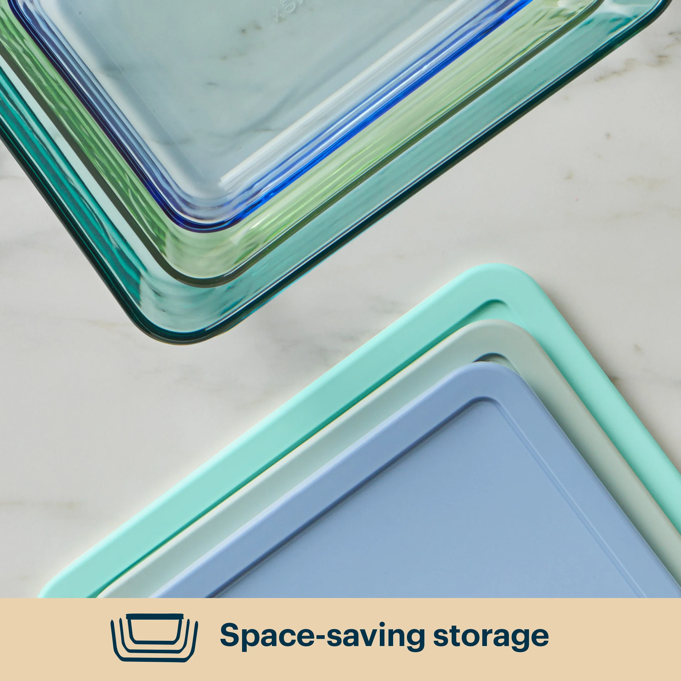 Pyrex® Colors Simply Store Storage 3 Piece Set - Image 5